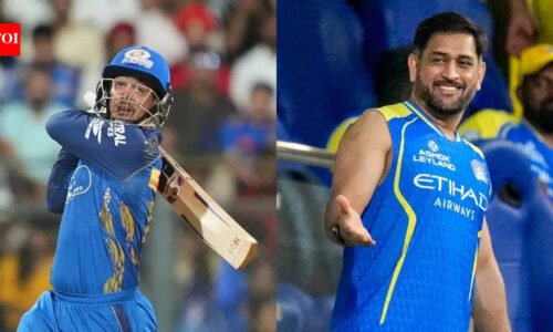 IPL 2026: Quinton de Kock surpasses legendary MS Dhoni in first match for MI in 5 years | Cricket News