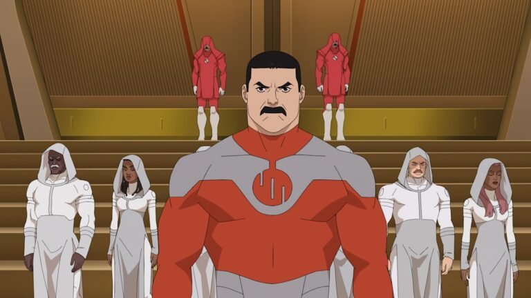 Thragg (Lee Pace). Invincible Season 4. Courtesy of Prime