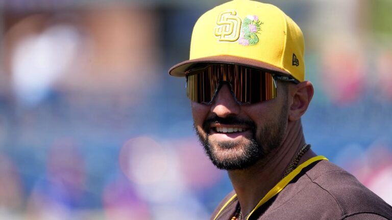 San Diego Padres outfielder Nick Castellanos.