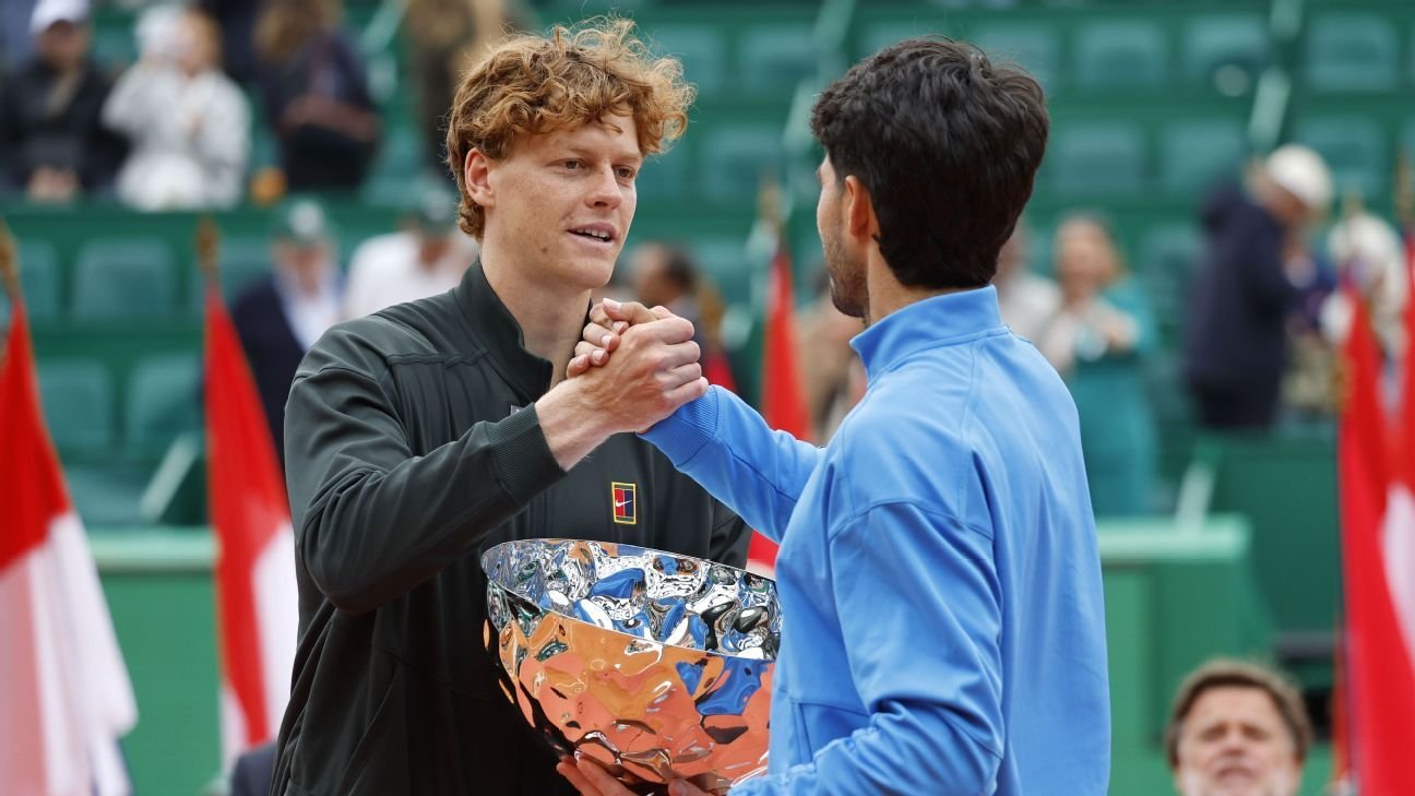 Jannik Sinner returns to No. 1 with Monte Carlo win over Alcaraz