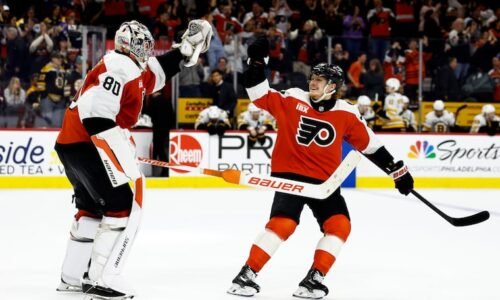 Goalie Dan Vladar and the Flyers are in control of their playoff destiny with just four games to play.