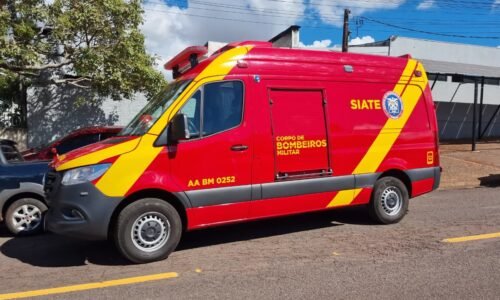 Jovem passa mal, sofre queda e é socorrida pelo Siate no Claudete