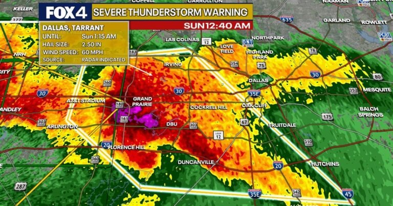 LIVE: Tornado watch in effect for much of North Texas; 1 confirmed dead