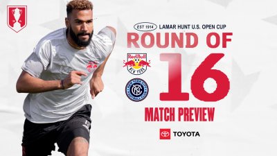 MATCH PREVIEW, pres. by Toyota: Red Bull New York Faces Off Against Rivals New York City FC in Round of 16 of the 2026 Lamar Hunt U.S. Open Cup on Wednesday Night