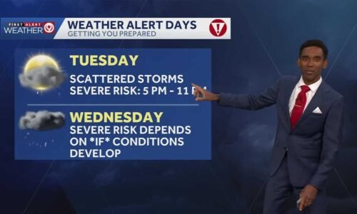Multiple storm chances this week