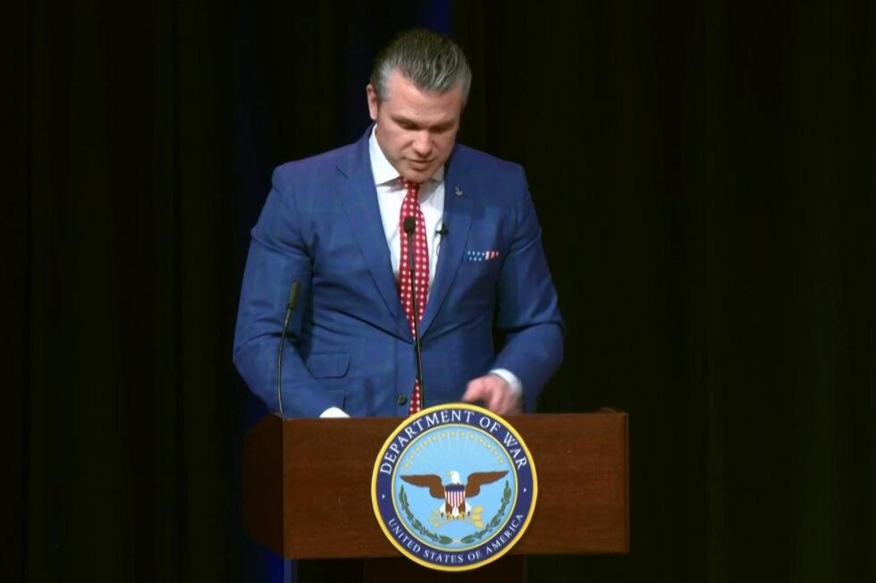 Pete Hegseth reads a prayer adapted from 'Pulp Fiction' during Pentagon service