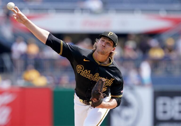 Pirates pitcher Braxton Ashcraft enlists batterymate Joey Bart for gender reveal at PNC Park