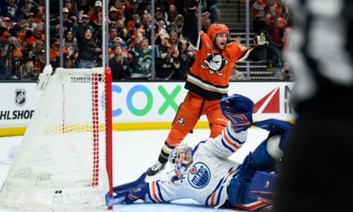 Poehling scores early in OT, Ducks push Oilers to the brink with 4-3 win in Game 4