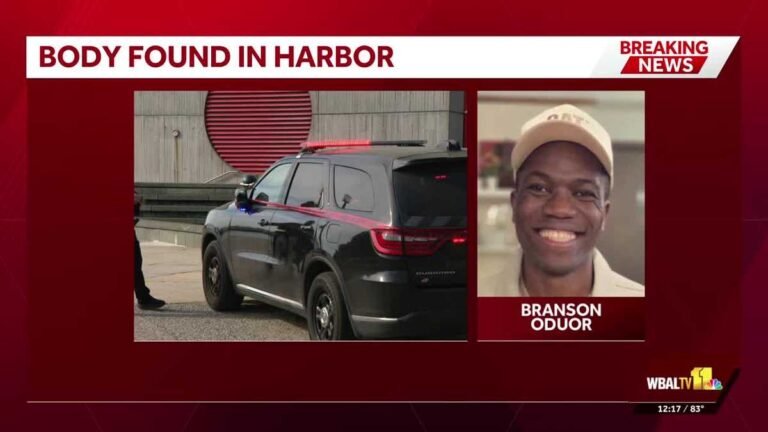 Police Identify body recovered from Inner Harbor