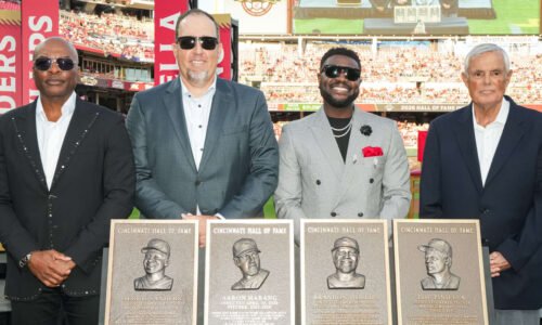 Reggie Sanders, Aaron Harang, Brandon Phillips, Lou Piniella enter Reds Hall of Fame