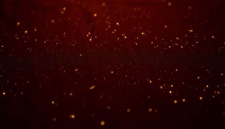 An extreme close-up photograph of a lush, velvety texture in deep shades of burgundy and gold, capturing the luxurious and glamorous essence of Ben Keaton