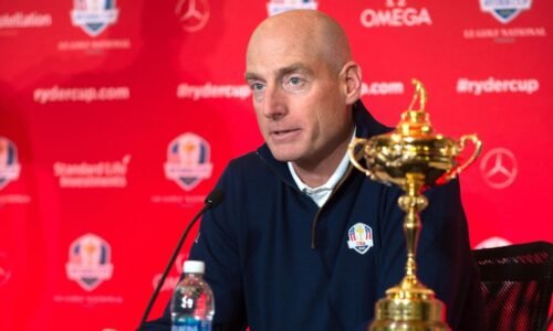 Report: Furyk to lead U.S. Ryder Cup team after Tiger Woods withdrew