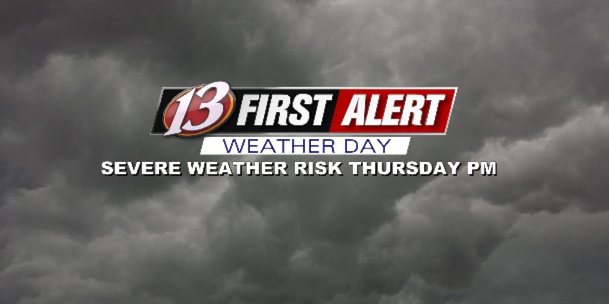 Severe Storms Possible During PM Hours
