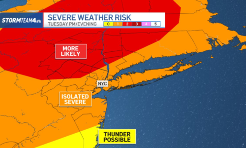 Severe thunderstorm watch issued for parts of NY as temperatures soar – NBC New York