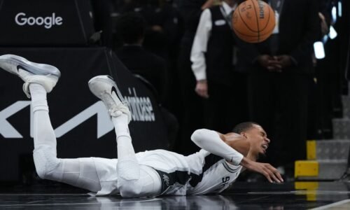 Spurs' Victor Wembanyama in concussion protocol after fall