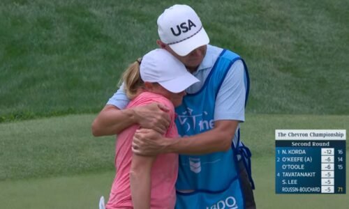 Stacy Lewis switches caddies in emotional final sendoff at Chevron