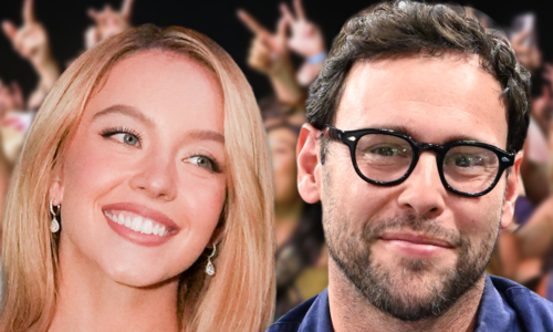 Sydney Sweeney Sits on Scooter Braun's Shoulders During Stagecoach