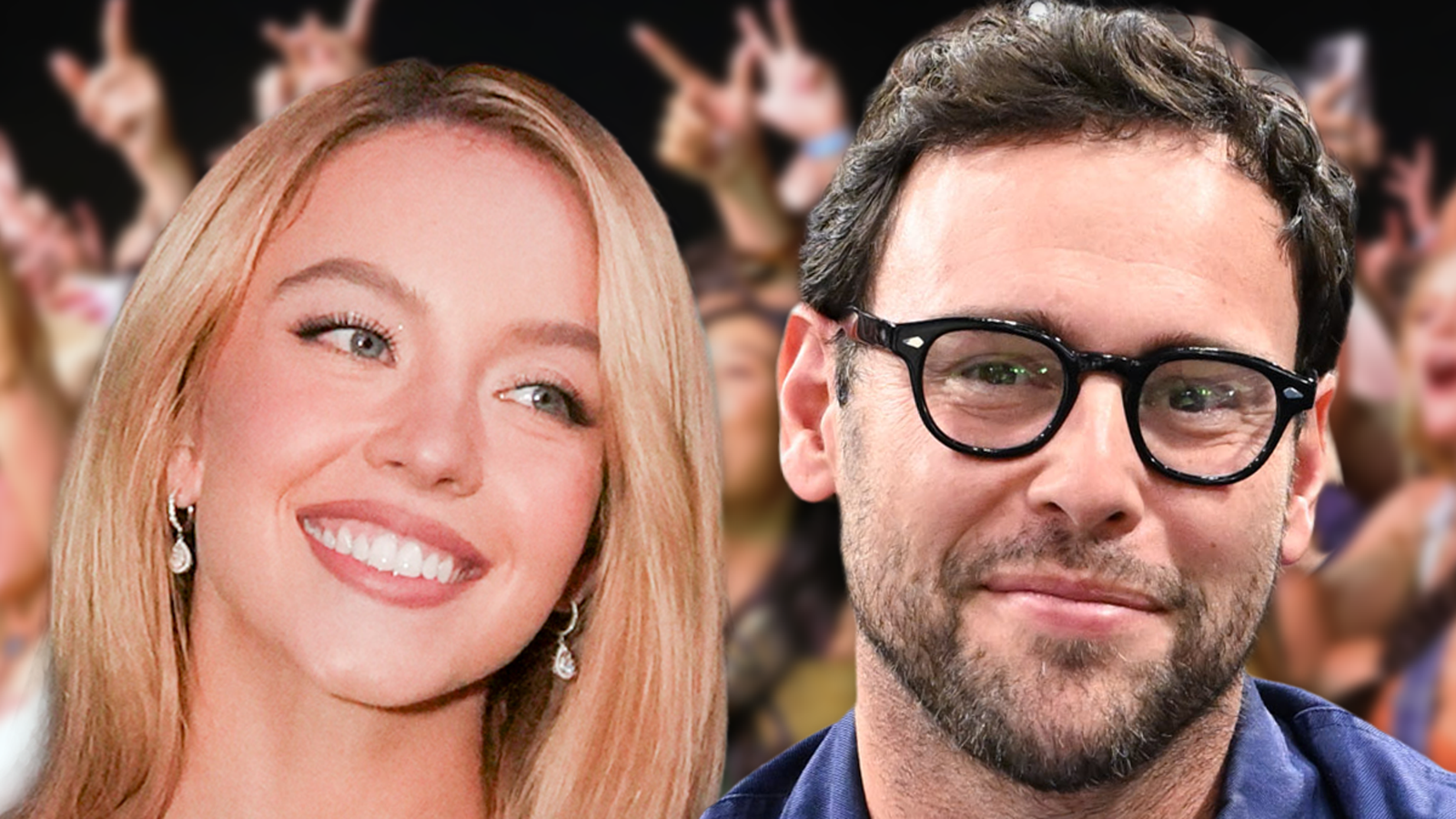 Sydney Sweeney Sits on Scooter Braun's Shoulders During Stagecoach
