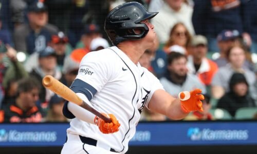 Tigers offense breaks out in rain-shortened victory over Cardinals
