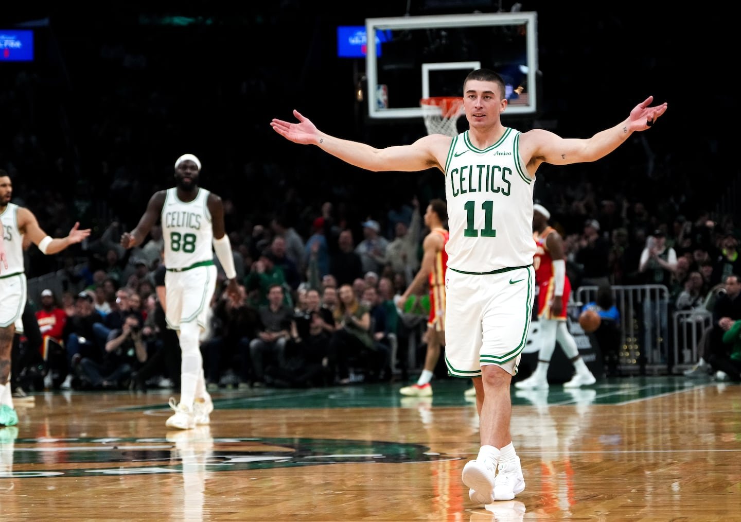 Payton Pritchard and the Celtics have two games left in the regular season.