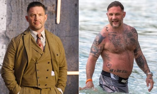 Tom Hardy and wife Charlotte Riley enjoy a sunny vacation in Barbados