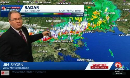 Tornado warning issued; WDSU is live on air