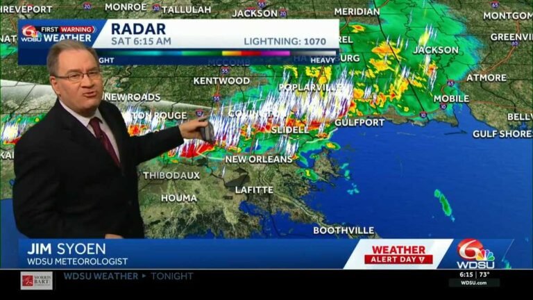 Tornado warning issued; WDSU is live on air