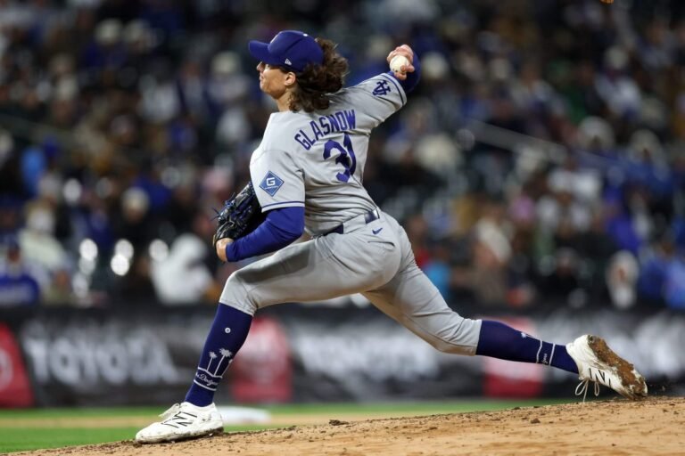 Tyler Glasnow braves elements, shows growth in coldest start in Dodgers history