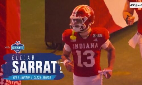 Watch NFL Draft prospect Indy WR Elijah Sarratt highlights – NBC Sports Bay Area & California