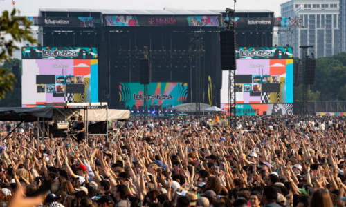 CHICAGO, ILLINOIS - JULY 31: Festival goers attend Lollapalooza at Grant Park on July 31, 2025 in Chicago, Illinois.