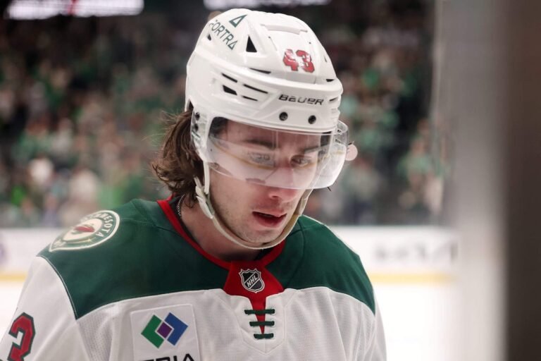 Wild star Quinn Hughes misses second straight practice on eve of NHL playoffs