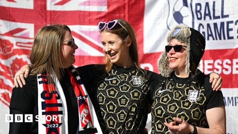 A graphic that reads 'Follow our women's football TikTok' with a picture of a mobile phone