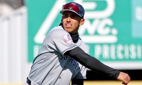 Yankees' George Lombard Jr. first pro start at third base