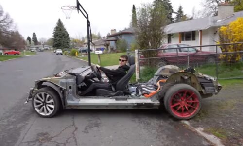 YouTuber buys stripped Tesla Model 3 'go-kart' for $2,000 — it still has 212-mile range