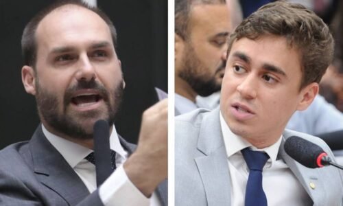 ‘Kkk’ e ‘deboche’: entenda a discussão entre Nikolas e Eduardo Bolsonaro