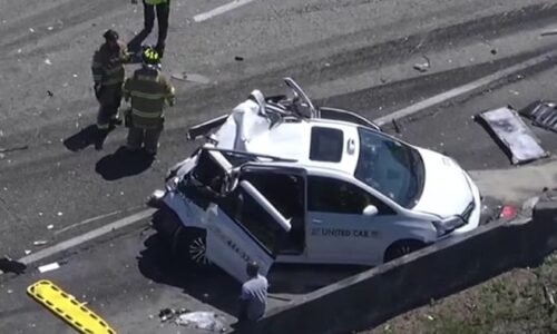7 hurt, including 1 child, after cement truck, taxi collide on I-595 offramp