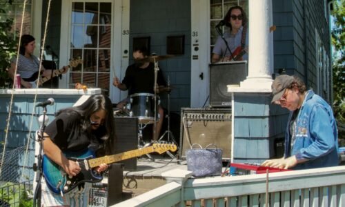 Otis Shanty performing at a previous Somerville PorchFest. (Courtesy Bonnie Parrott)