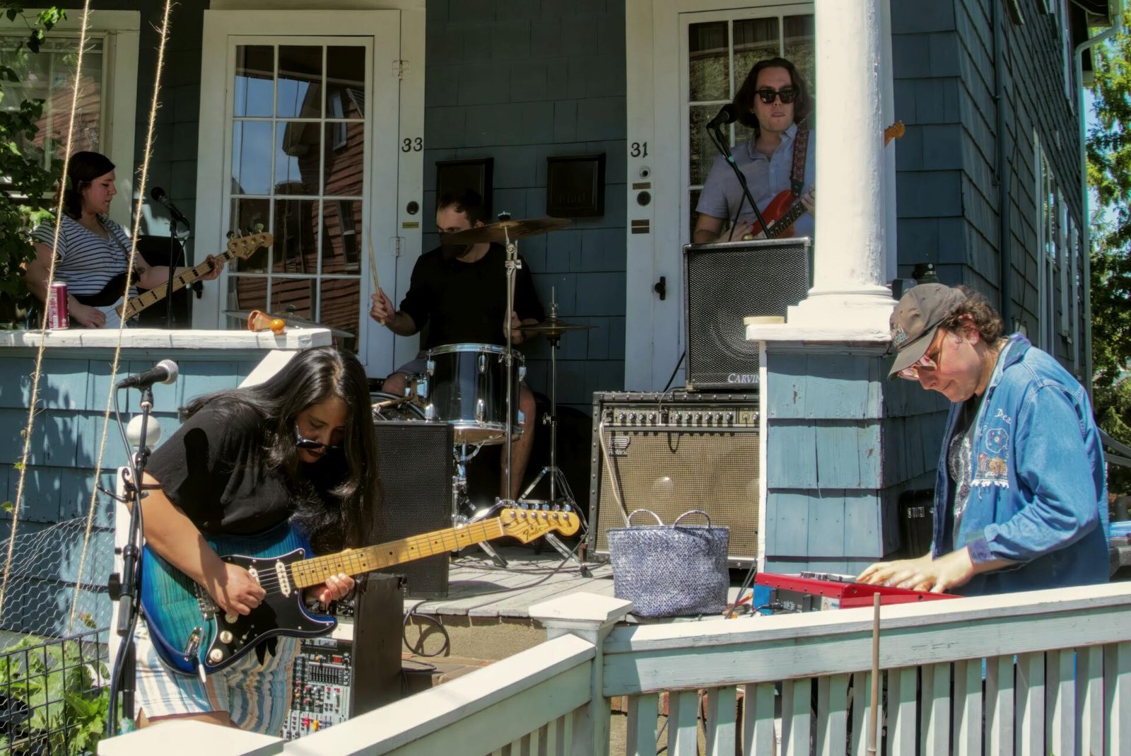 Otis Shanty performing at a previous Somerville PorchFest. (Courtesy Bonnie Parrott)