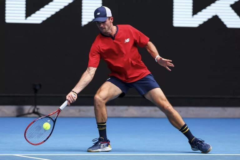 Tommy Paul in action ahead of the ATP Dallas Open.