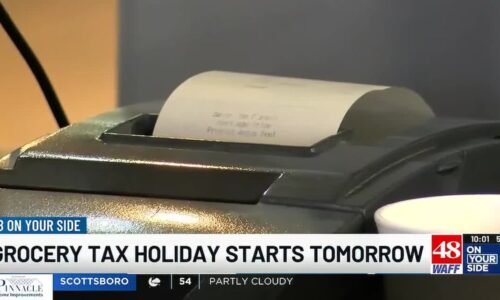 Alabama grocery tax holiday starts May 1