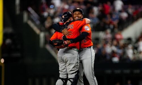 Astros throw combined no-hitter against Rangers