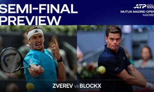 Alexander Zverev and Alexander Blockx will meet for the first time Friday in Madrid.