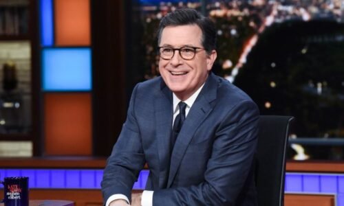 Colbert heads into his final ‘Late Show’ week with gratitude — and plenty of CBS jokes