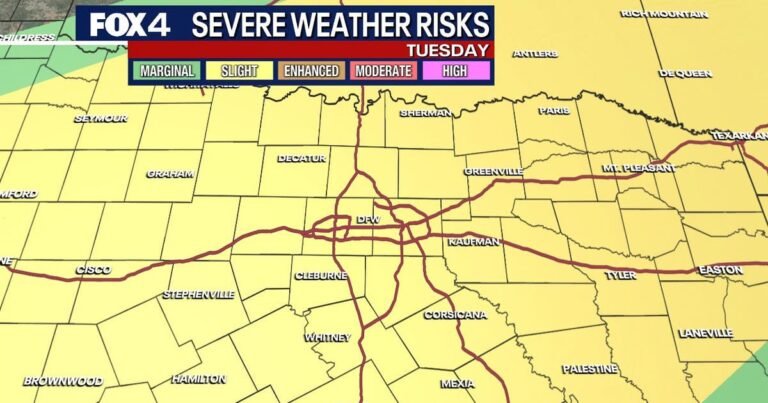 Dallas weather: Severe storms, large hail threaten DFW ahead of holiday weekend