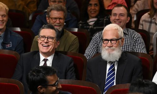 David Letterman and Stephen Colbert Get Revenge on CBS by Tossing Furniture Off the Roof