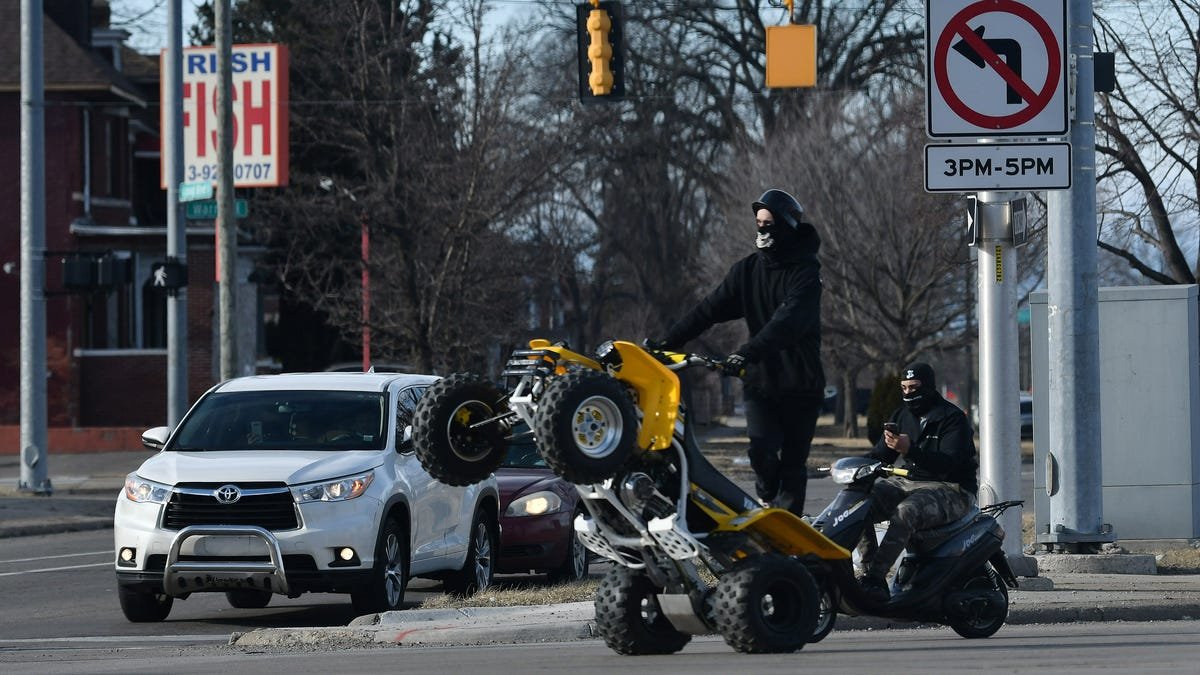 Detroit police face multiple holiday teen issues, including ATV swarm