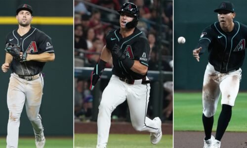Diamondbacks deploy lineup with three rookies