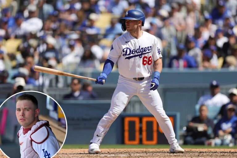 Dodgers’ Dalton Rushing’s three-word embarrassment after ABS challenge