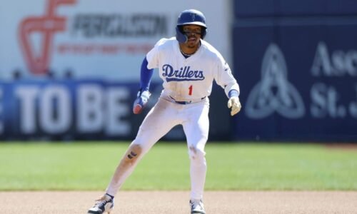 Dodgers prospect Kendall George injures knee avoiding team’s bat dog: Sources