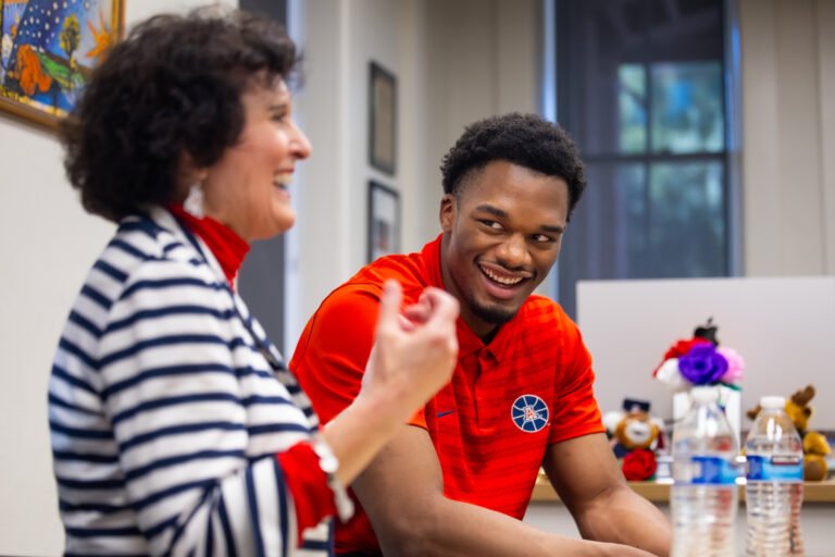 Dostoevsky and double-doubles: Tobe Awaka discusses academics and athletics with Provost Prelock